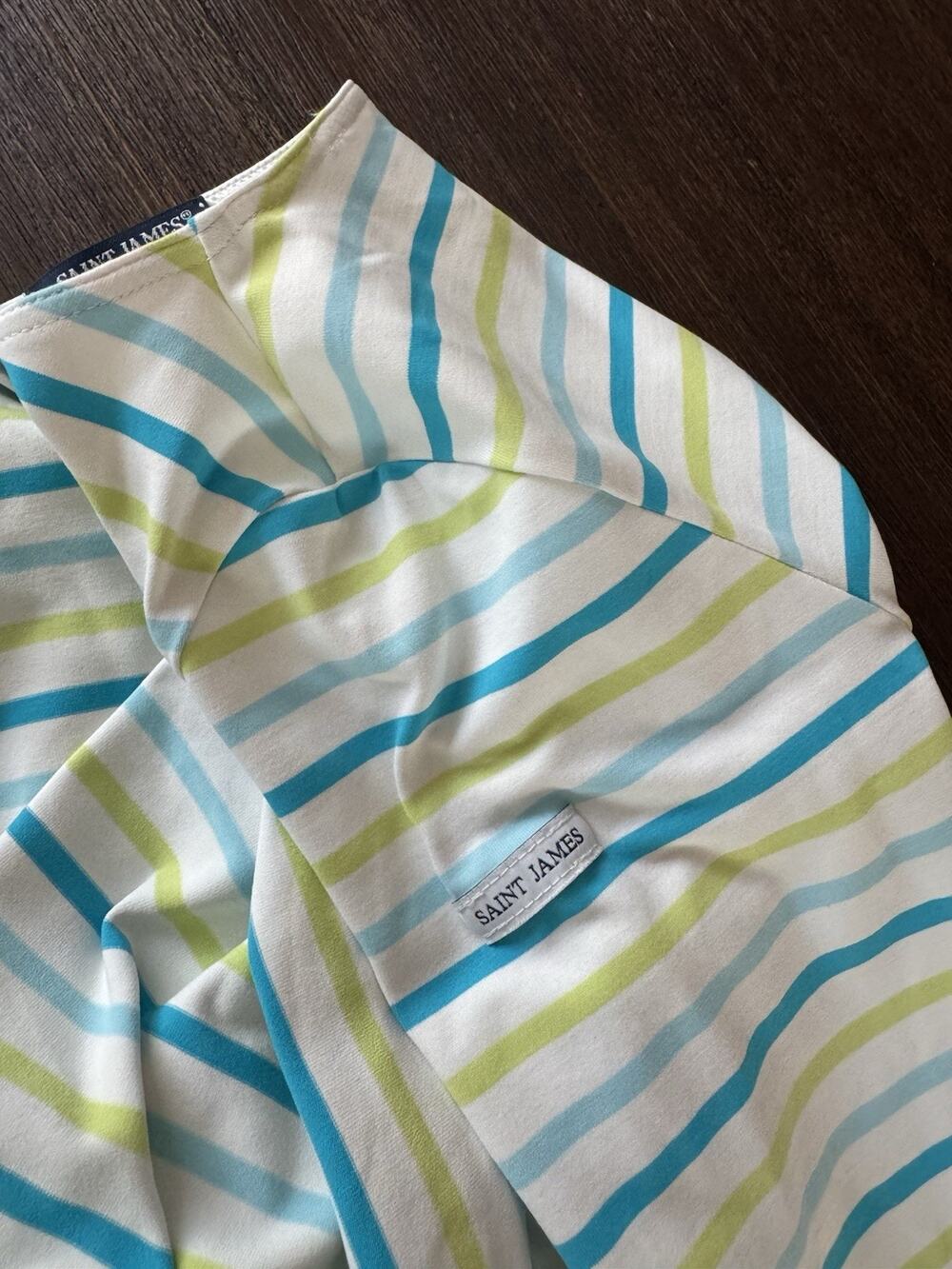 Saint James Dress UV Protection Form-Fitting Nautical Stripe Medium 8
